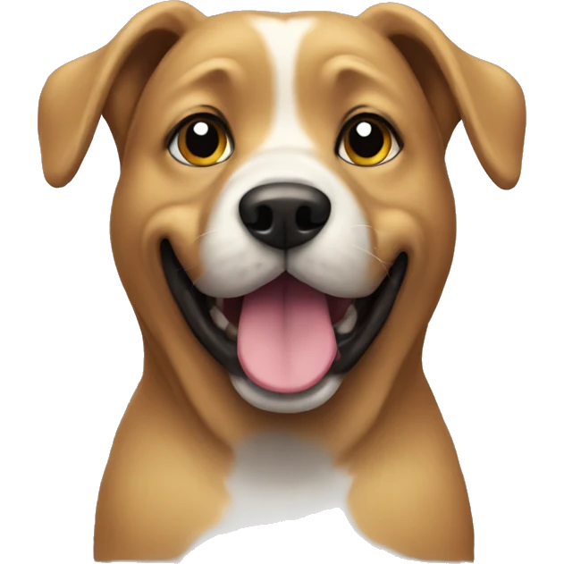 Dog wearing a goodie  emoji