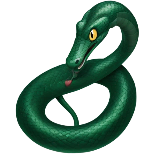 dark green snake Slytherin emoji