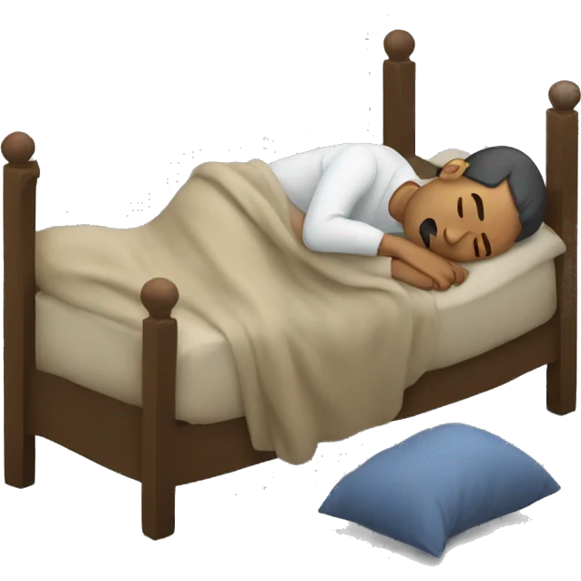 Man sleeping dead emoji