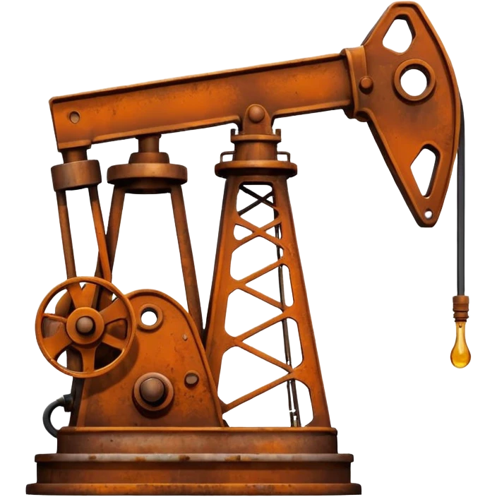 нефтекачалка реалистично минимализм emoji