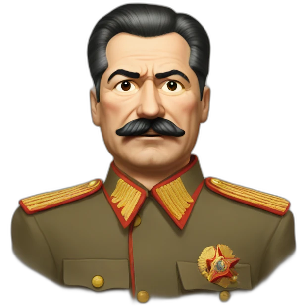 Stalin covers his face with his hand emoji
