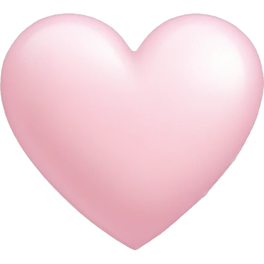 aesthetic light pink heart  emoji