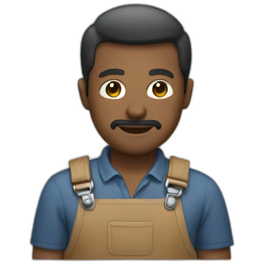 man sanding emoji