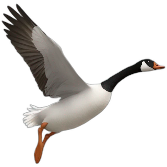 goose landing emoji