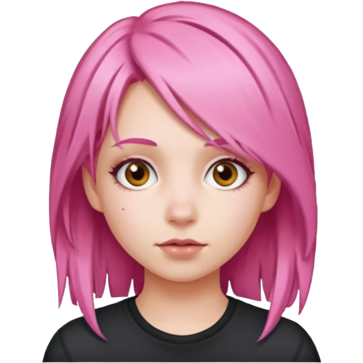 ragazza capelli rosa emoji