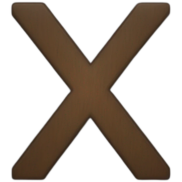 x sign emoji