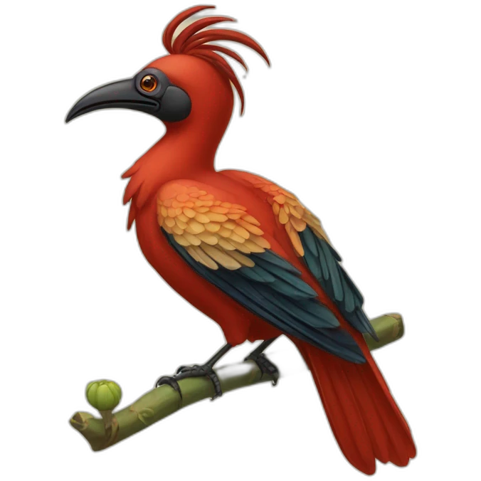 opium bird  emoji