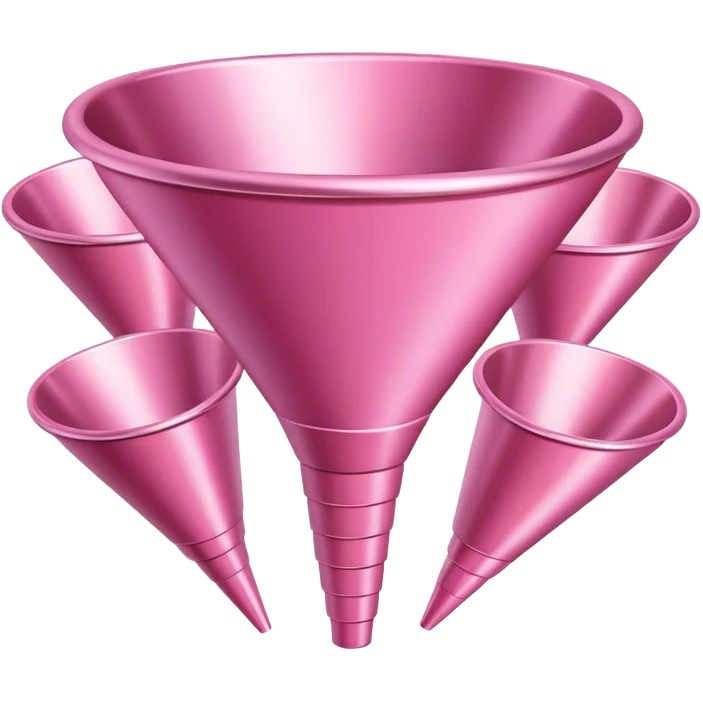 leads in the pink funnel emoji