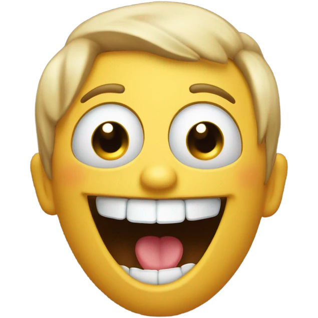 Laughing emoji smoking blunt emoji