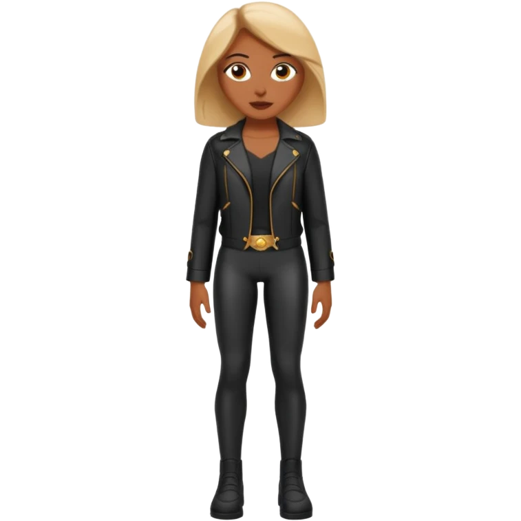 Matrix trinity black leather full body emoji
