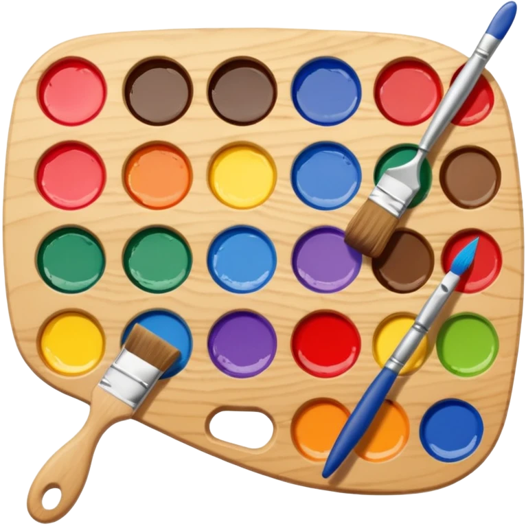 Palette with brush emoji