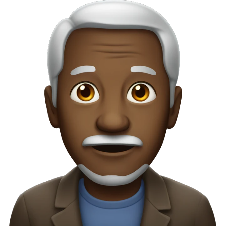 black old man emoji
