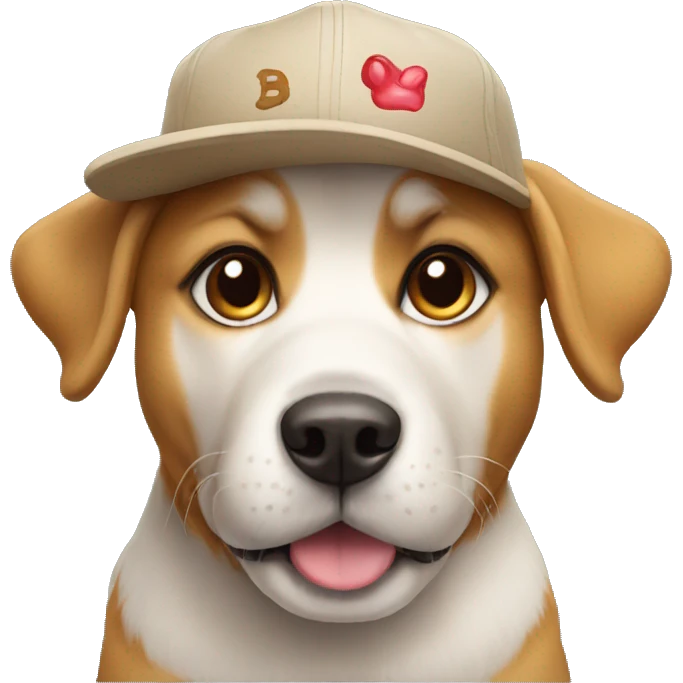 Dog with cap emoji