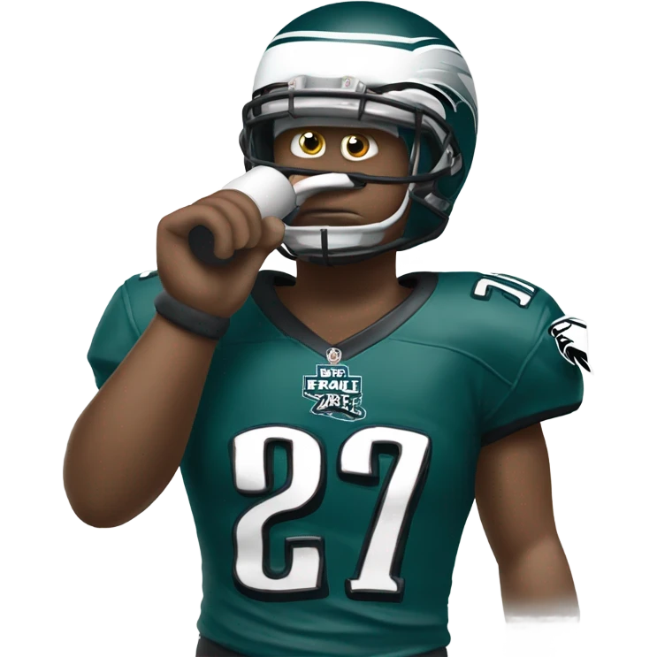 Philidalphia Eagle with a whistle  emoji