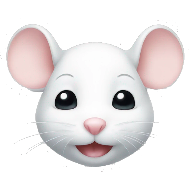 White Mouse cute emoji