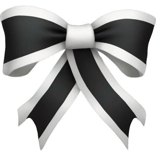 Gothic ribbon emoji