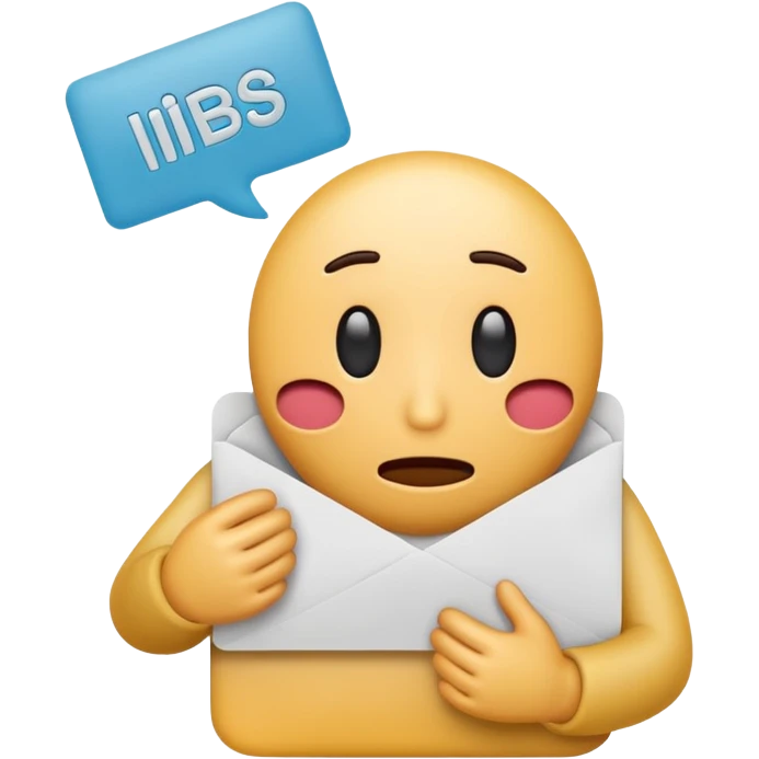 emoji stile iphone 3d di un intestino triste con espressione dolorante e un foglio in mano con la scritta "DIAGNOSI DI IBS", SENZA SFONDO emoji