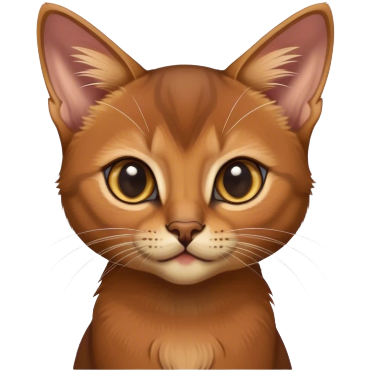 Head of Abyssinian kitten emoji
