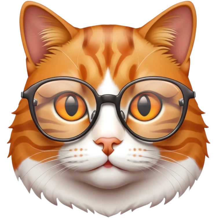 Cat with glasses  emoji