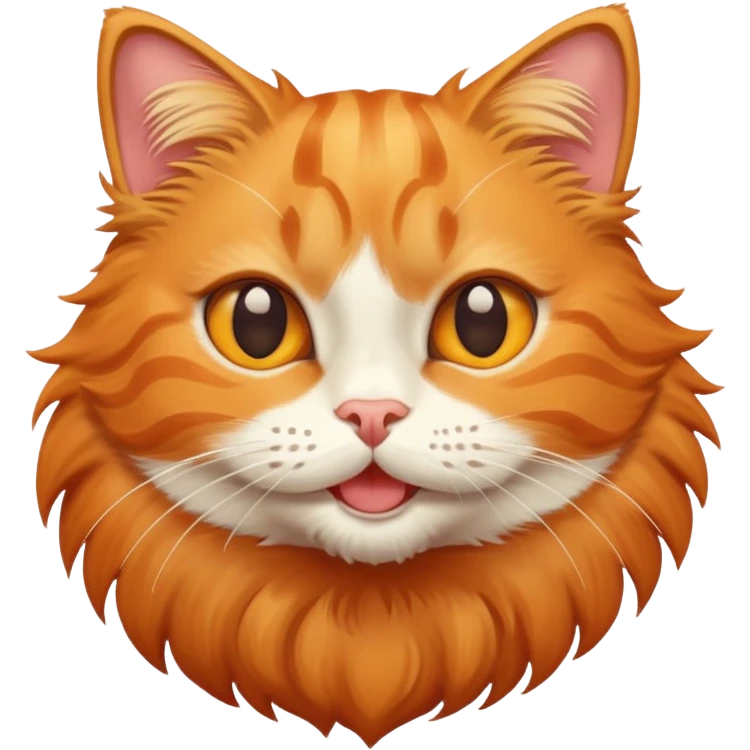 happy orange tabby cat emoji