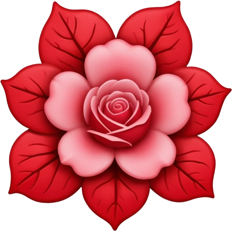 brasão rosa de sangue vermelha emoji