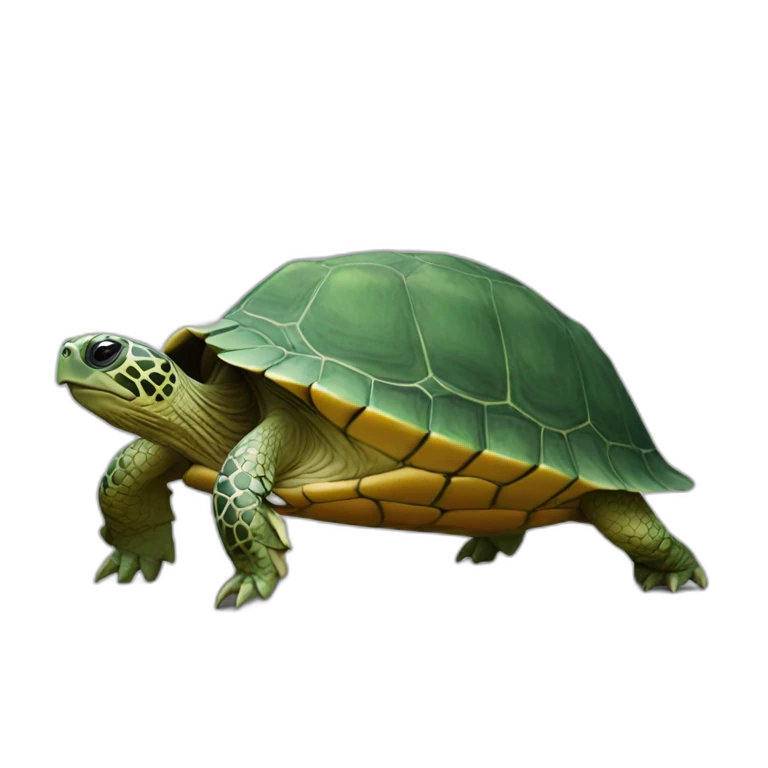 Tortue sur un âne emoji