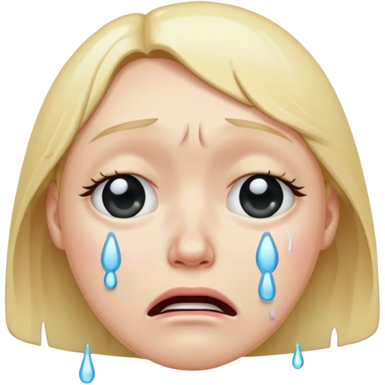 crying face emoji, expressive and clear emoji