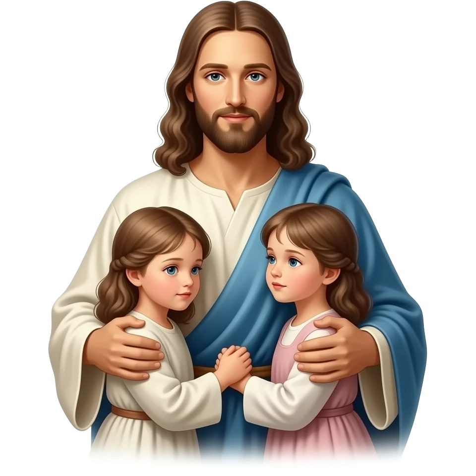 Jesus with children emoji