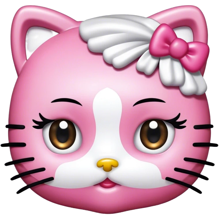 hello kitty with mascara spoolie emoji