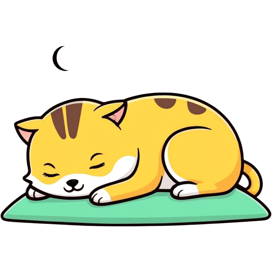 Cute animal sleeping  emoji