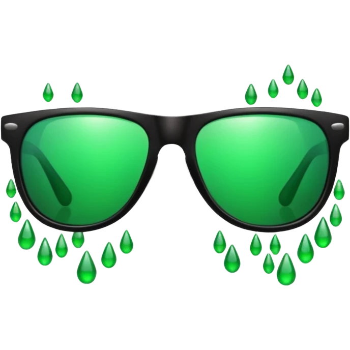 the matrix, sunglasses and code emoji