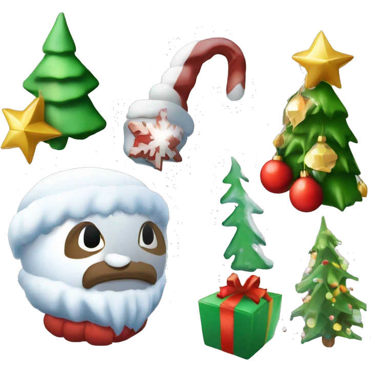 Weihnachtslied-Wettbewerb; Teilnehmer: Lichterkobold, Frostfee, Schneeogre, Eisdynmphe  emoji