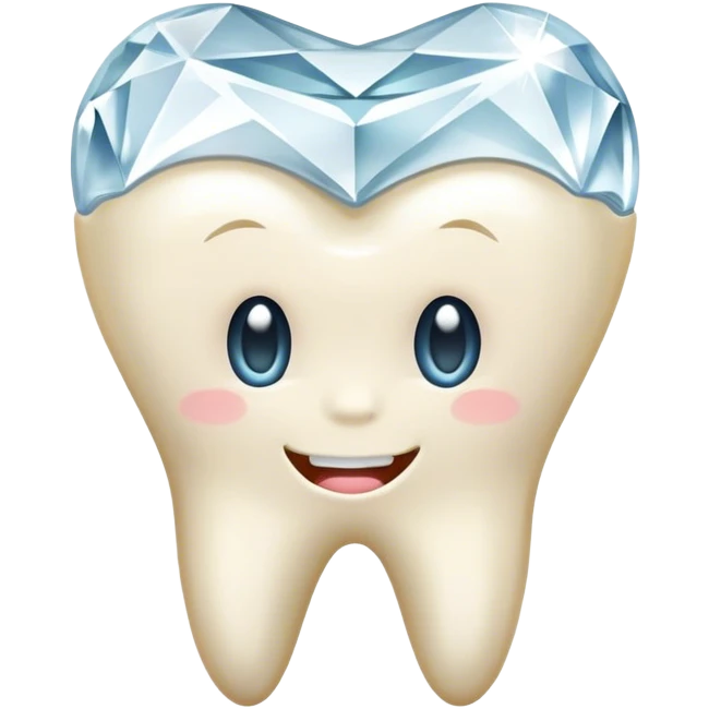 Tooth with diamond emoji