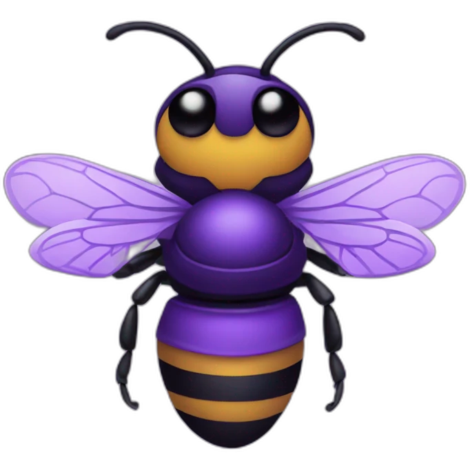 purple bee emoji