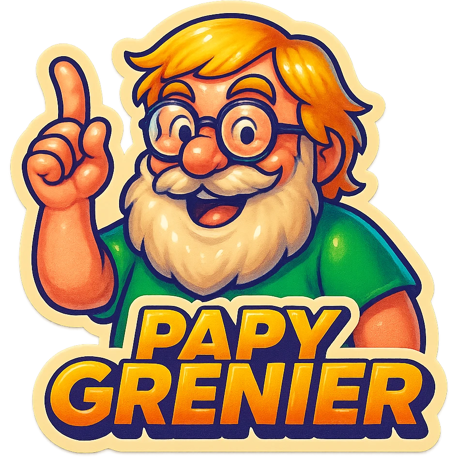 Papy grenier par joueur du grenier le youtubers  emoji