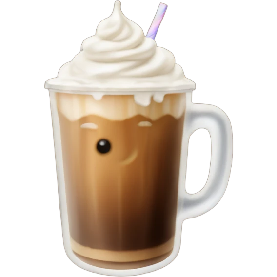 Iced coffee no whipped cream  emoji