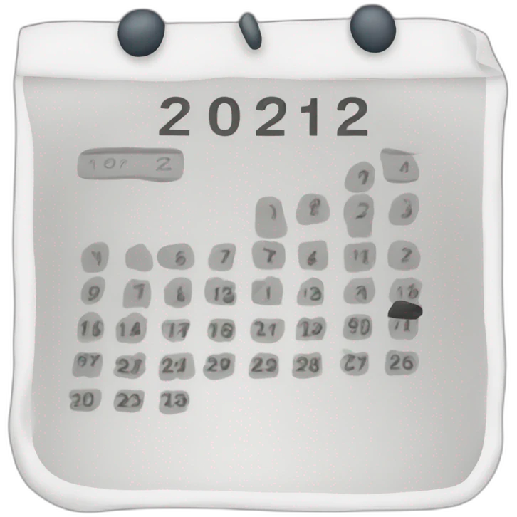 calendar jenuary emoji