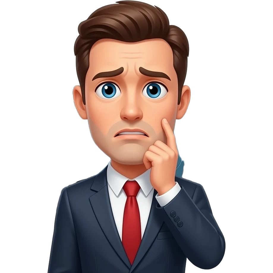 car crash man in front confused emoji