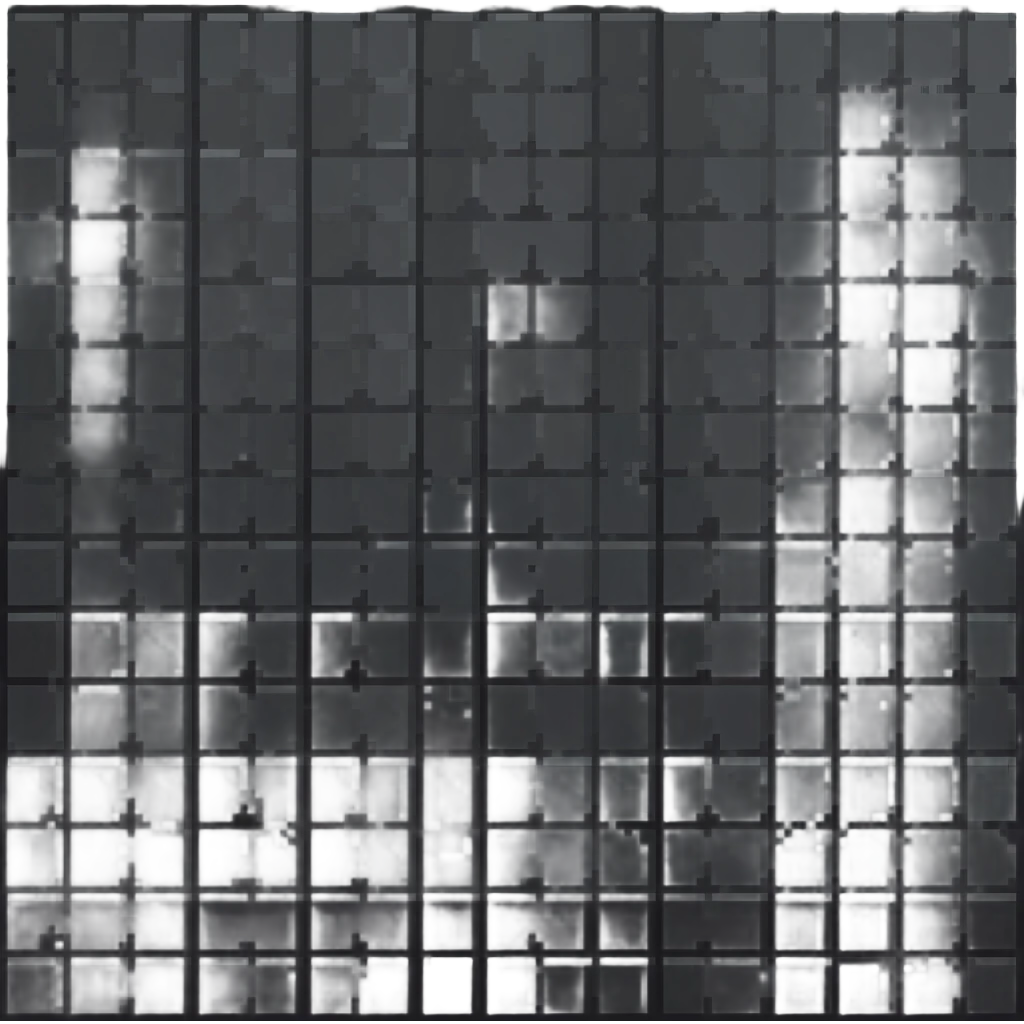 extremely dark gray metal background, very minimal details, subtle texture, nearly black with faint grid pattern, simple 32x32 game background tile emoji