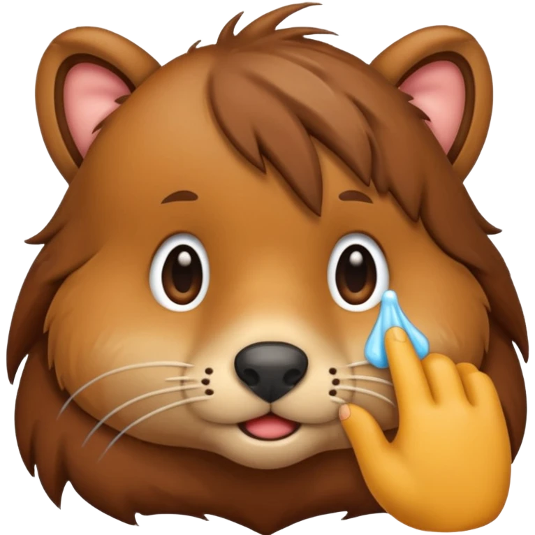 animal wiping its nose emoji