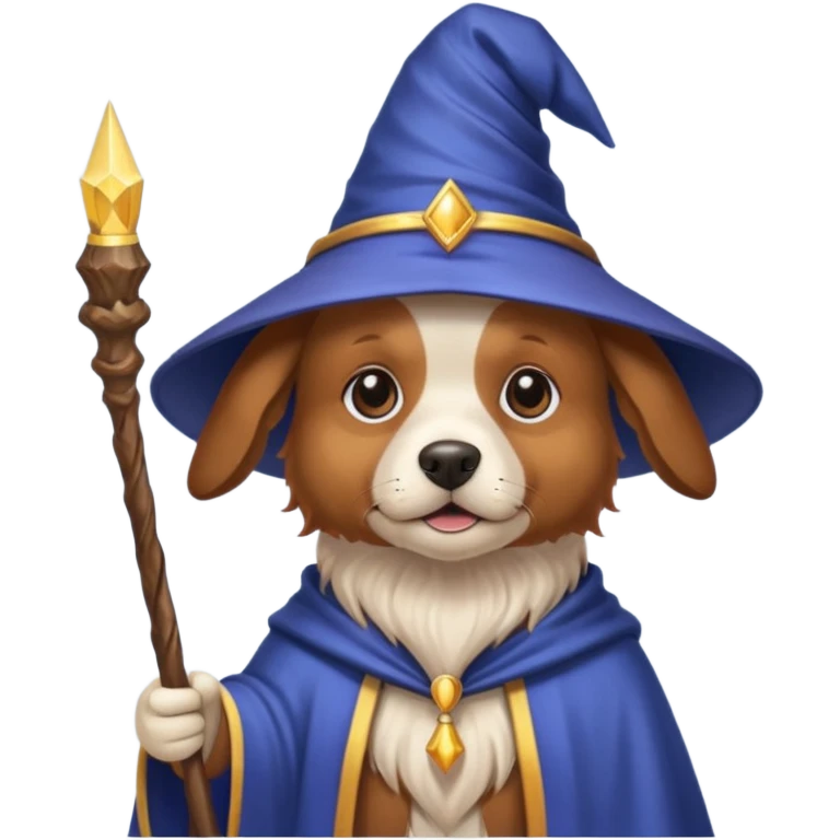 Dog wizard emoji