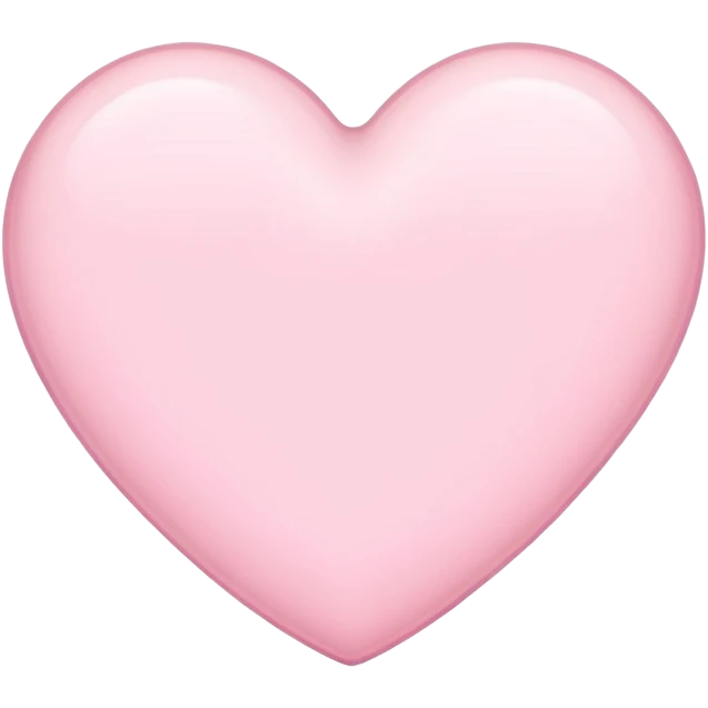White heart with light pink outline emoji