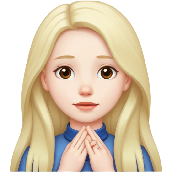 Girl hands across her neck emoji