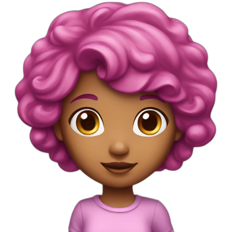 strawberry shortcake girl purple emoji