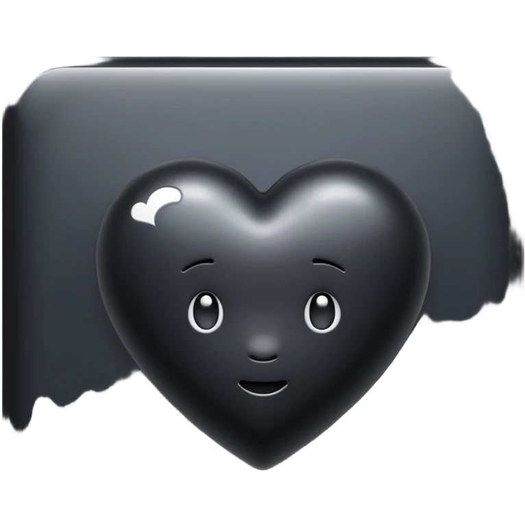 Tellytubby black heart emoji