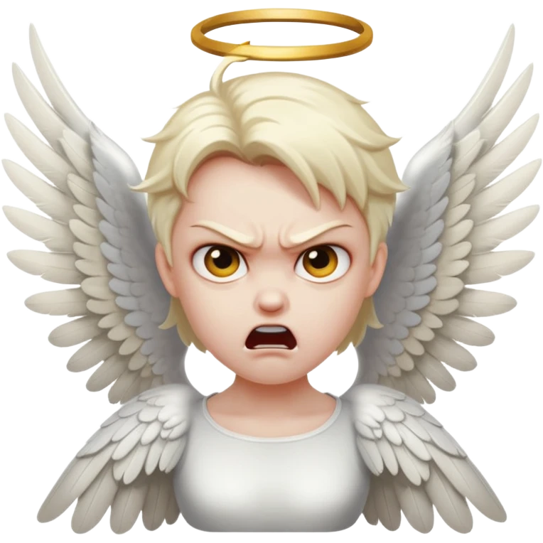Angry angel emoji