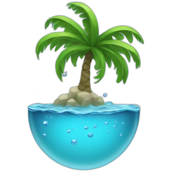 Water in palm emoji