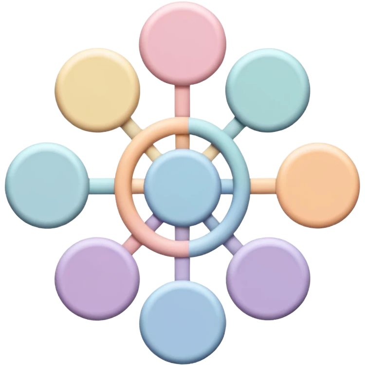Can you create a picture for an AI LLM model router showing it as a hub connecting different LLMs? Make it pastel colored and abstract. Can you make it look more professional?
 emoji