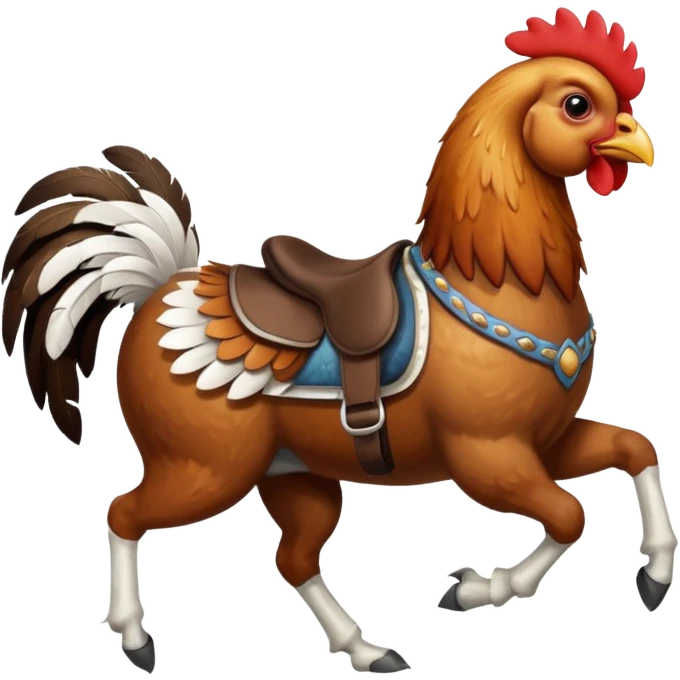 Chicken jockey  emoji