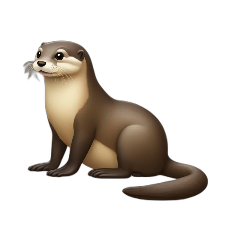 loutre sur tortu emoji